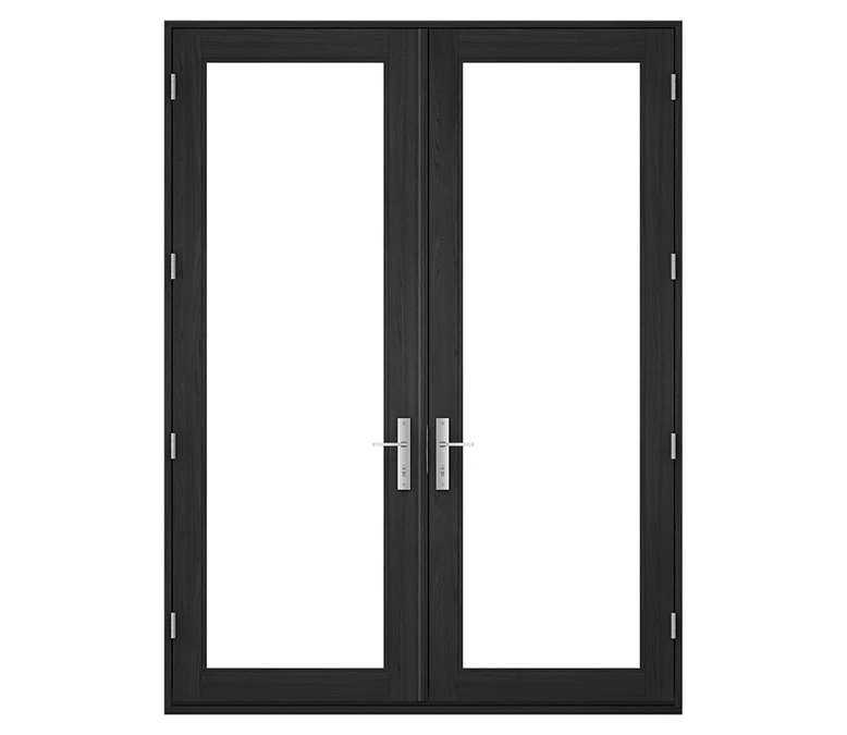 Pella Reserve Contemporary Wood Hinged Patio Door in Henderson